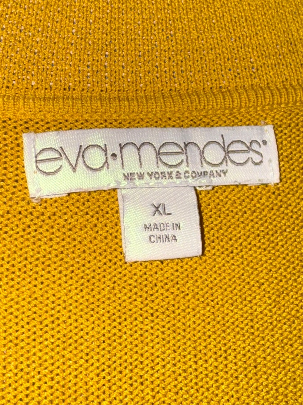 Eva Mendes New York & Company Striped Hem Belted Knit Polo Midi Dress Size XL - Picture 4 of 5